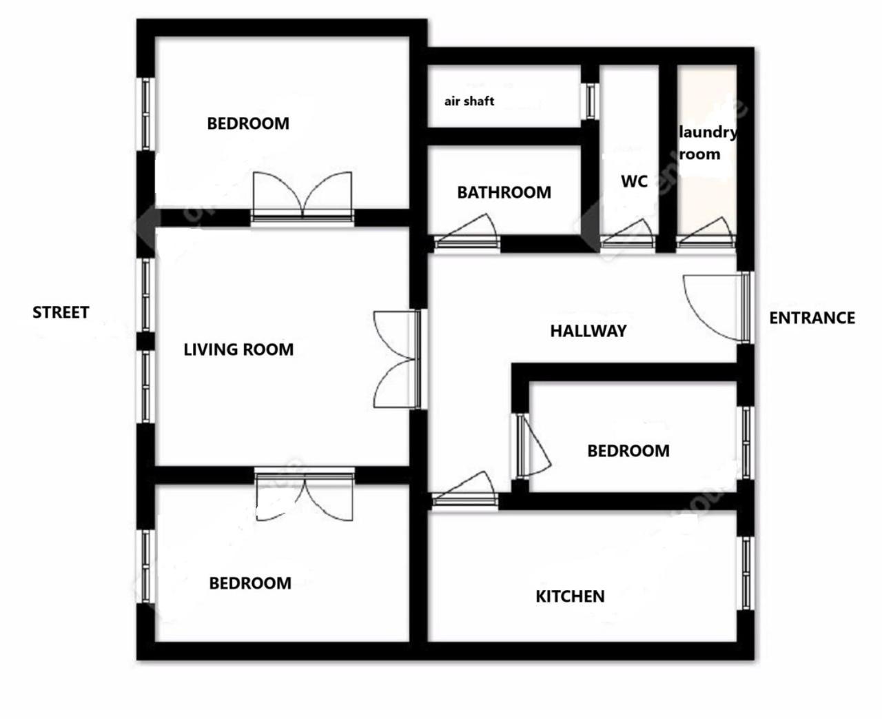 Black & White Apartment Budapest Exterior foto